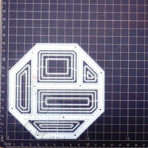 Inlovearts Octagonal Separated Pattern Board Cutting Dies