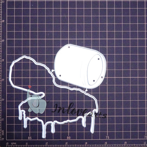 Inlovearts Overturned Pigment Bottle Cutting Dies