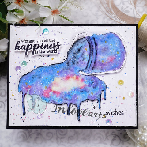 Inlovearts Overturned Pigment Bottle Cutting Dies