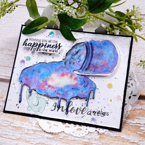 Inlovearts Overturned Pigment Bottle Cutting Dies