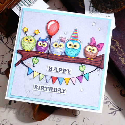 Inlovearts Owls on the Tree Cutting Dies