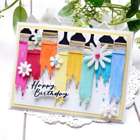 Inlovearts Painting Brushes Cutting Dies