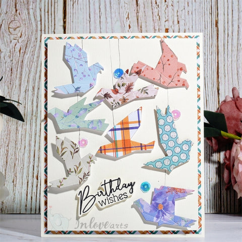 Inlovearts Paper Crane Cutting Dies