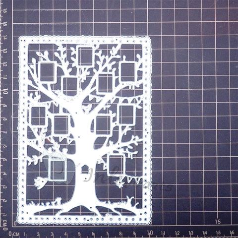 Inlovearts Photo Tree Background Board Cutting Dies