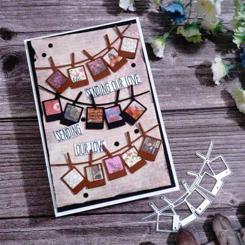 Inlovearts Photo Wall Border Cutting Dies