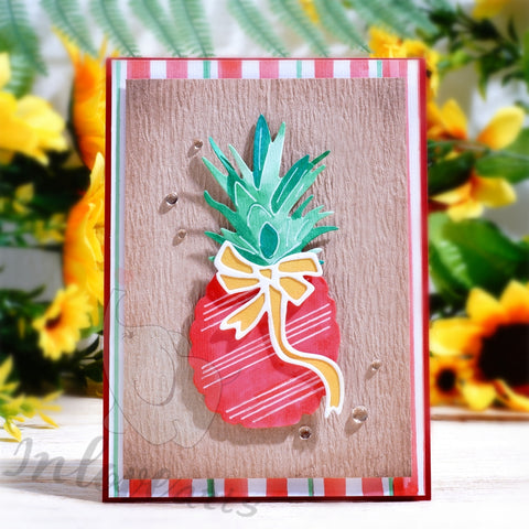 Inlovearts Pineapple with Bowknot Cutting Dies