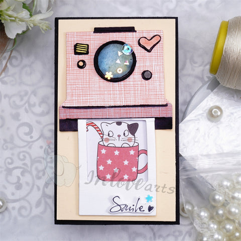 Inlovearts Polaroid Camera Cutting Dies