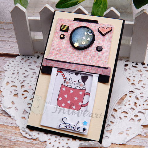 Inlovearts Polaroid Camera Cutting Dies