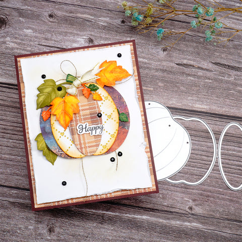 Inlovearts Pumpkin and Leaf Cutting Dies