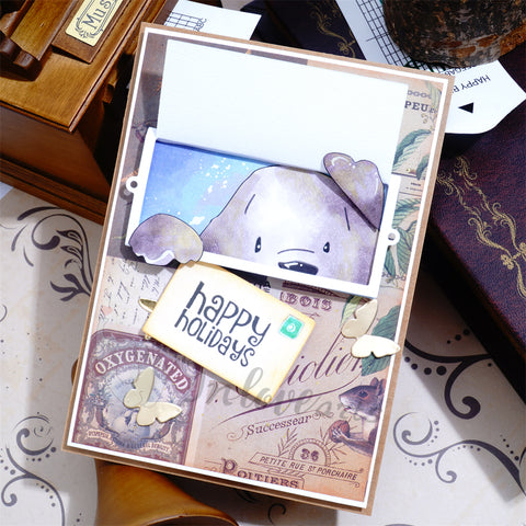 Inlovearts Puppy Delivering Letter Cutting Dies