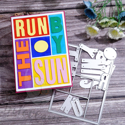 Inlovearts "RUN BY THE SUN" Cutting Dies
