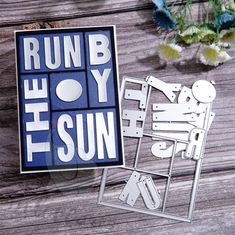 Inlovearts "RUN BY THE SUN" Cutting Dies
