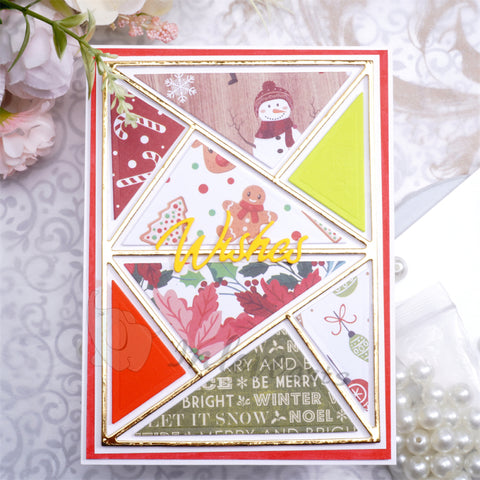 Inlovearts Rectangular Collage Background Cutting Dies