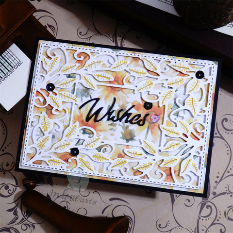 Inlovearts Rectangular Leaves Frame Cutting Dies