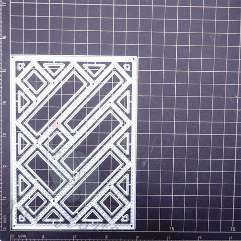 Inlovearts Rectangular Separated Patterns Background Board Cutting Dies