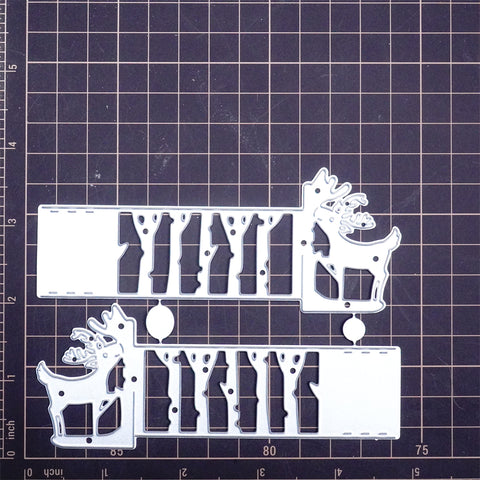 Inlovearts Reindeer Border Cutting Dies