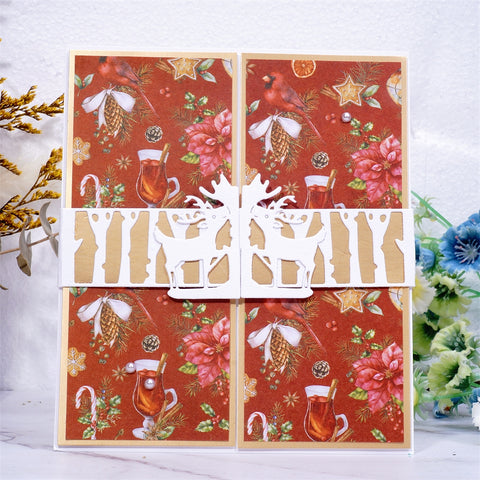 Inlovearts Reindeer Border Cutting Dies