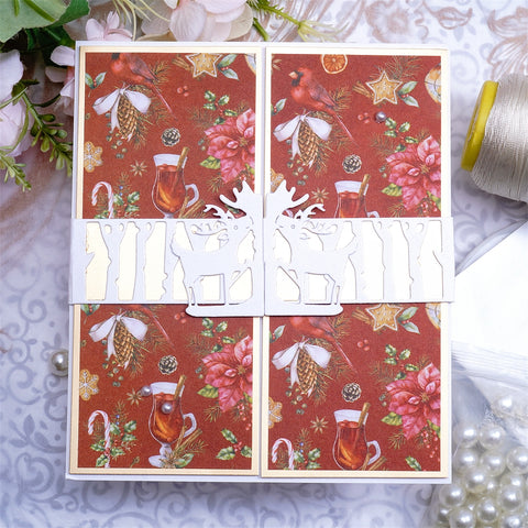 Inlovearts Reindeer Border Cutting Dies
