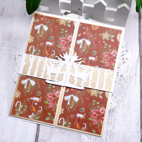 Inlovearts Reindeer Border Cutting Dies