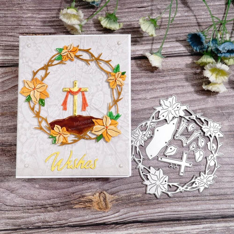 Inlovearts Religion Style Branch Frame Cutting Dies
