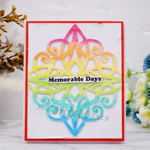 Inlovearts Rhombus Geometric Pattern Border Cutting Dies