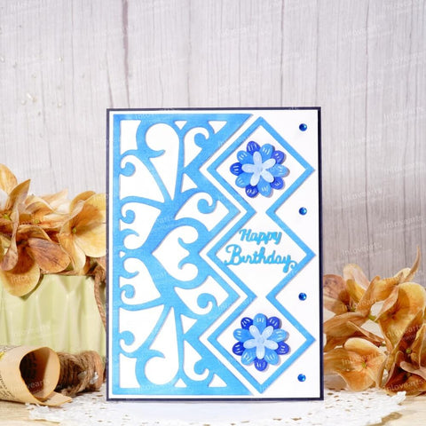 Inlovearts Rhombus and Lace Border Cutting Dies