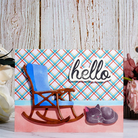 Inlovearts Rocking Chair Cutting Dies