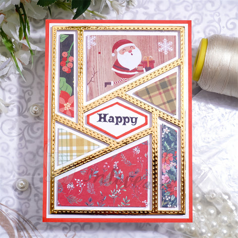 Inlovearts Rotating Geometric Pattern Background Board Cutting Dies