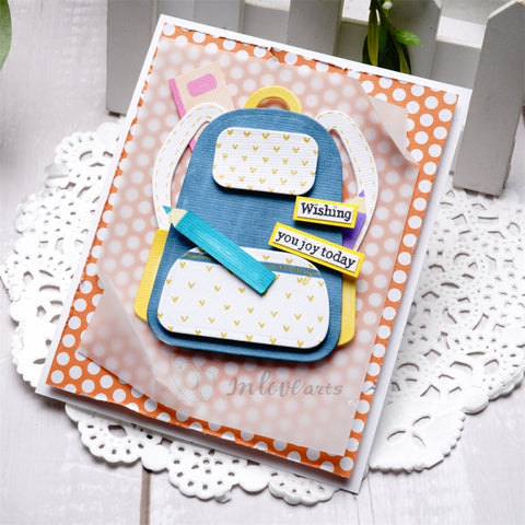 Inlovearts School Bag Cutting Dies