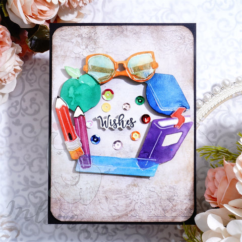 Inlovearts School Theme Border Cutting Dies