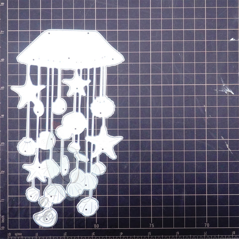 Inlovearts Sea Animals Wind Chime Cutting Dies
