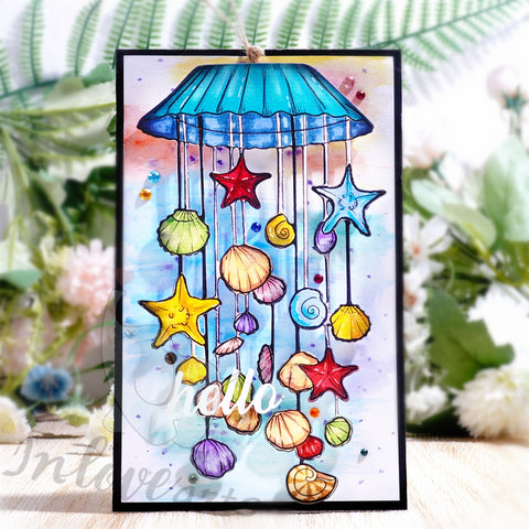 Inlovearts Sea Animals Wind Chime Cutting Dies
