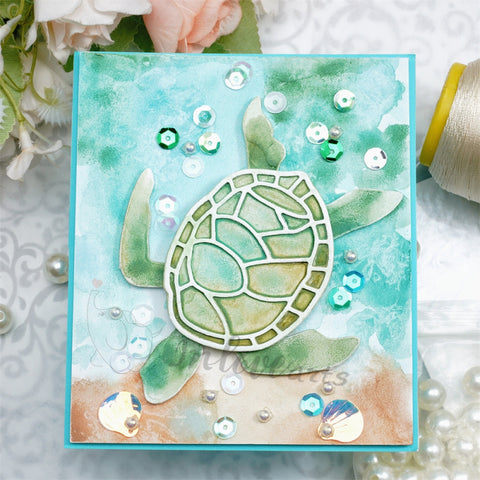 Inlovearts Sea Turtle Cutting Dies