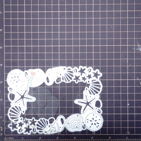 Inlovearts Seashells and Starfish Frame Cutting Dies