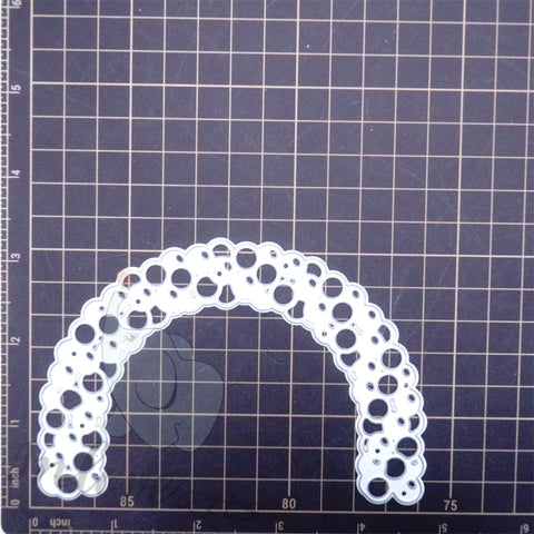 Inlovearts Semicircle Bubble Border Cutting Dies