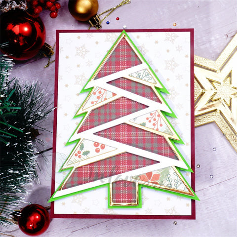 Inlovearts Separated Christmas Tree Cutting Dies