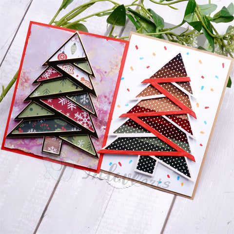 Inlovearts Separated Christmas Tree Cutting Dies