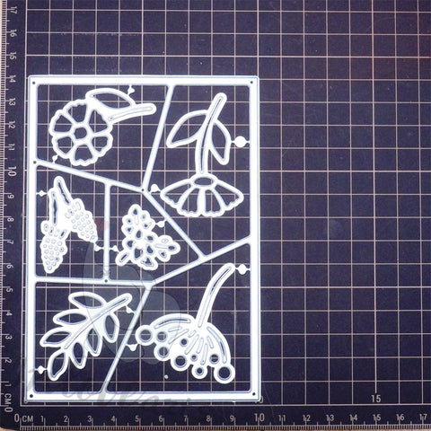 Inlovearts Separated Plants Background Board Cutting Dies