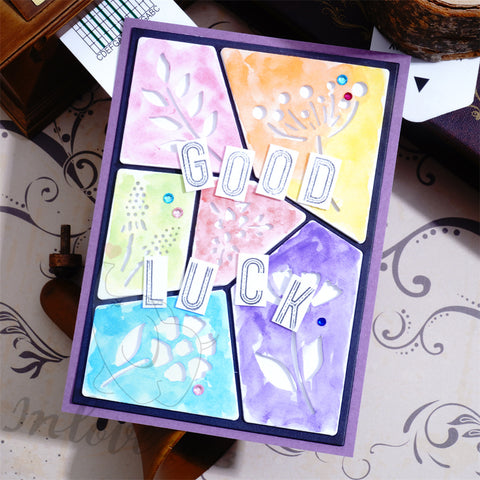Inlovearts Separated Plants Background Board Cutting Dies