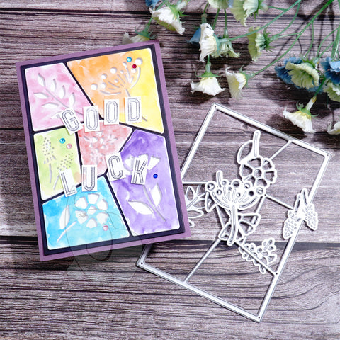 Inlovearts Separated Plants Background Board Cutting Dies