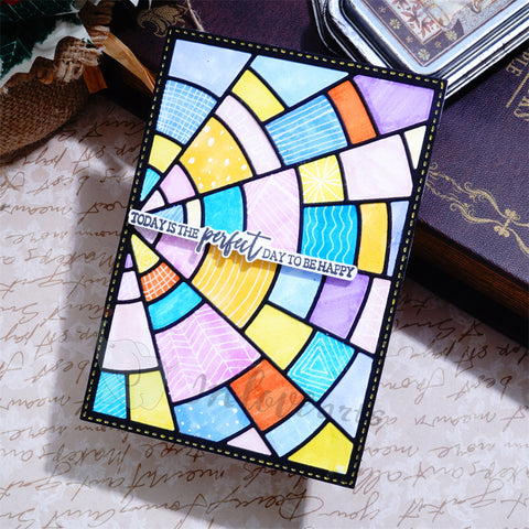Inlovearts Shattered Pieces Background Board Cutting Dies