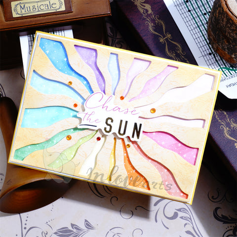 Inlovearts Shining Sun Background Board Cutting Dies