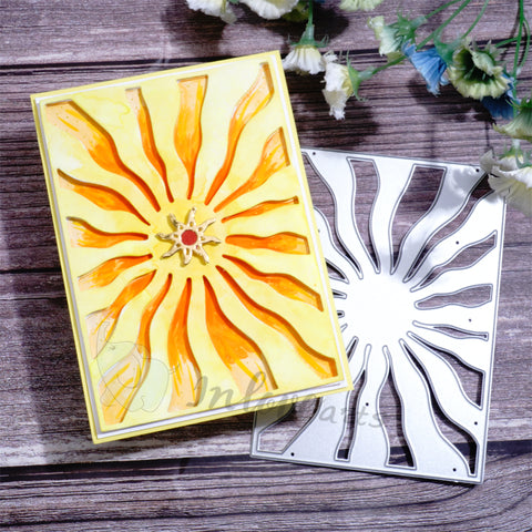 Inlovearts Shining Sun Background Board Cutting Dies