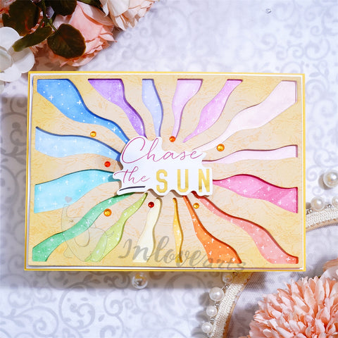 Inlovearts Shining Sun Background Board Cutting Dies
