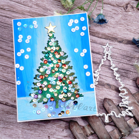 Inlovearts Simple Christmas Tree Cutting Dies