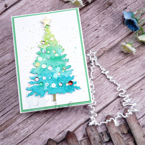 Inlovearts Simple Christmas Tree Cutting Dies