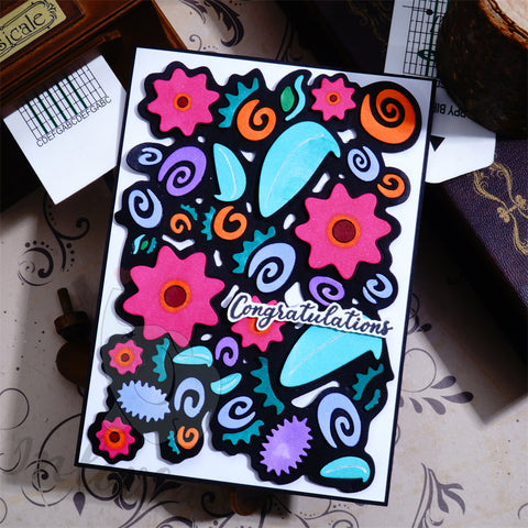 Inlovearts Simple Flowers Border Cutting Dies