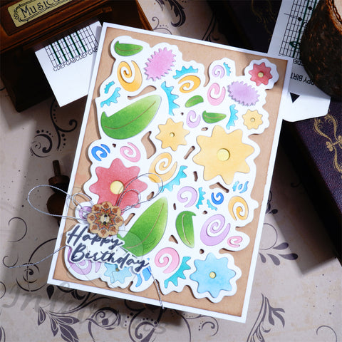 Inlovearts Simple Flowers Border Cutting Dies