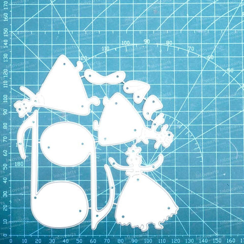 Inlovearts Singing Girl and Music Note Cutting Dies