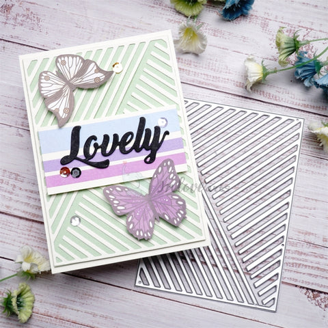 Inlovearts Slash Background Board Cutting Dies